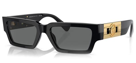 Versace VE4459 54 Dark Grey & Black Sunglasses.